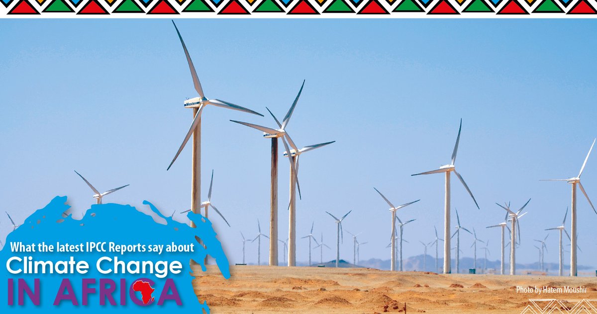 #WindPower is a cost-effective #ClimateChange #mitigation option. To meet rising demand, total electricity generation capacity in #Africa has to more than double (from 244GW in 2018 to 614GW by 2040).

Read booklet: ipcc.ukzn.ac.za
#IPCC #COP27 #ClimateAfrica #ActNow