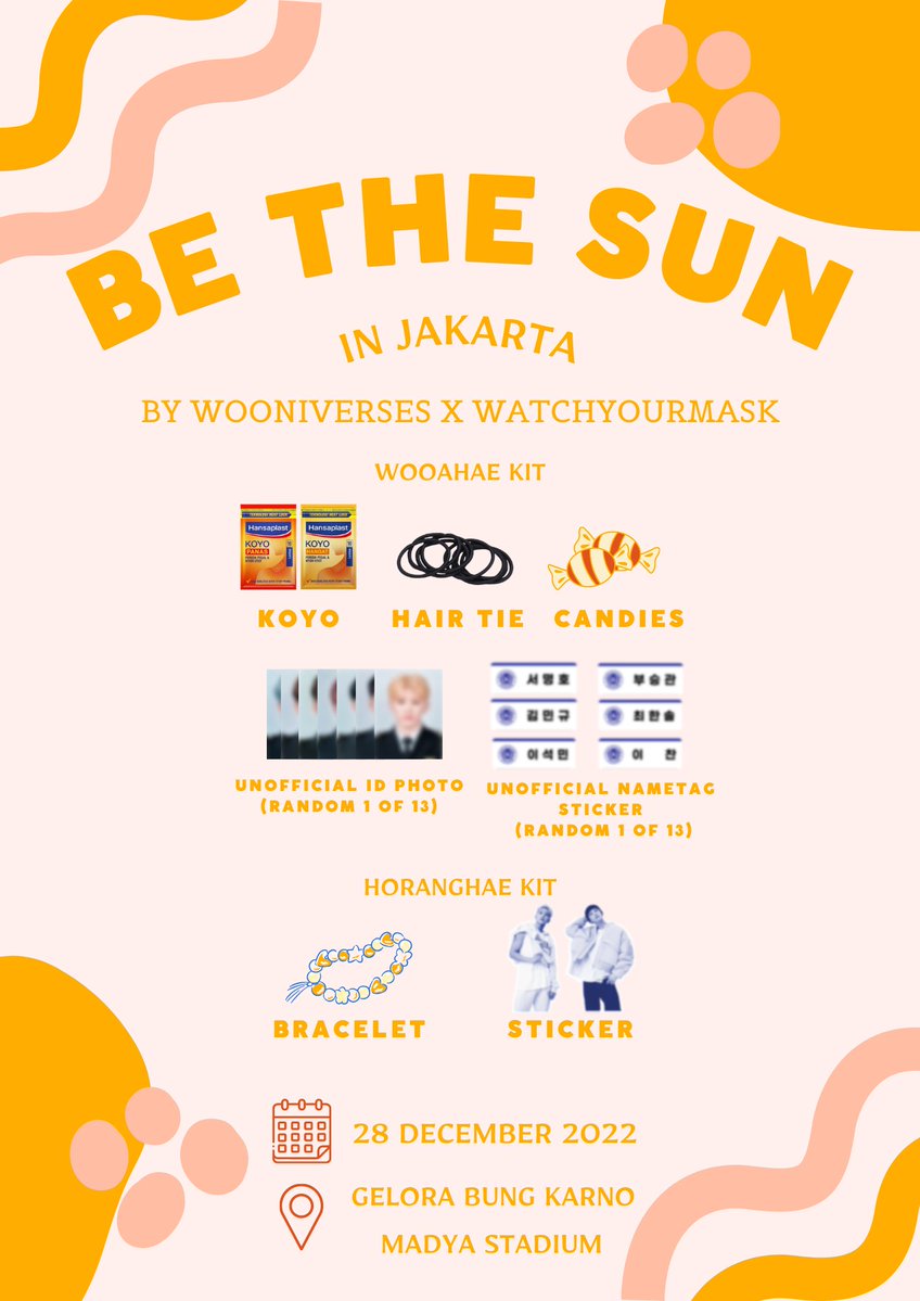 wooniverses's tweet photo. 『RTs &amp; LIKEs are very appreciated❤️』 
 
☀ SEVENTEEN BE THE SUN ADDITIONAL SHOW JAKARTA☀
Freebies by @wooniverses x watchyourmask
 
🗓️ 28 December 2022
📍 Gelora Bung Karno, Madya Stadium
⏰ TBA
❗️ Limited Qty
 
See you there♡
 
#BeTheSunInJakarta #BETHESUNinJKT #SEVENTEEN https://t.co/4Ygfjfpk8S