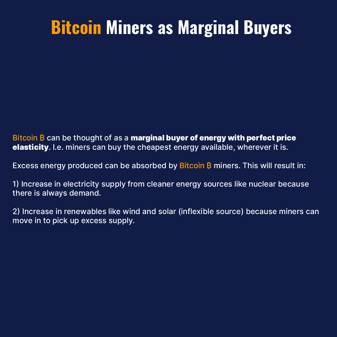 CoinMarketCap's tweet photo. The Bitcoin network can be thought of as a marginal buyer of energy with perfect price elasticity. 

<5/6> https://t.co/e1aNfSOGjf
