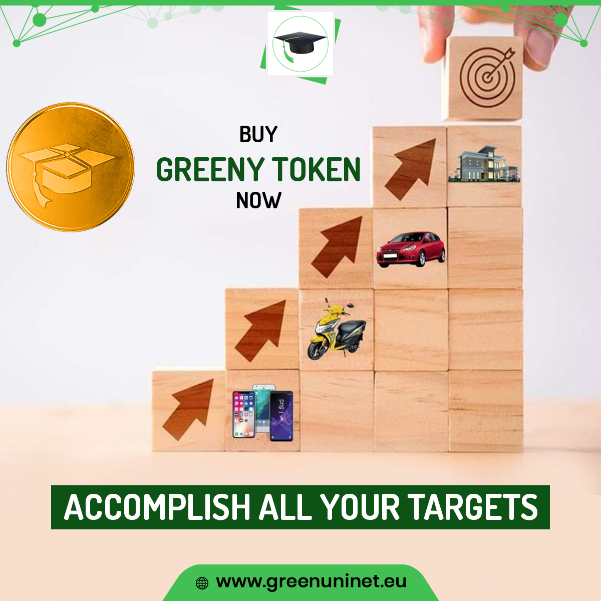 💯Buy #Greeny token now to accomplish all your targets🚀

➡️ greenuninet.eu/sale/
.
.
.
.
.
#greenuninetwork #crypto #cryptocurrency #cryptoinvesting #tokensale #publicsale #cryptoinvestors #cryptomarket