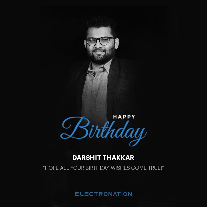 __ElectroNation's tweet photo. On this special day, your day is filled with joy and happiness and we wish best for your another successful year.

Once again team Electronation Wishes you best on your Birthday!

#HappyBirthday #birthday #elevato #Electronics #electronation https://t.co/vR4xU2vMow