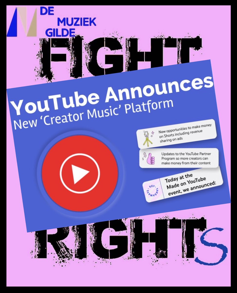 DeMuziekgilde's tweet image. Vanaf komende maandag gaan we met #Muziekgilde en key sprekers van @PlayRightbe Sabam en @Amplo_HR op tournee. De nood aan duiding is immers hoog - het verdienmodel voor muzikanten verandert zodanig snel dat ook de 🇧🇪 wetgever dit inziet. Alle info 👉 demuziekgilde.be/event-details/…