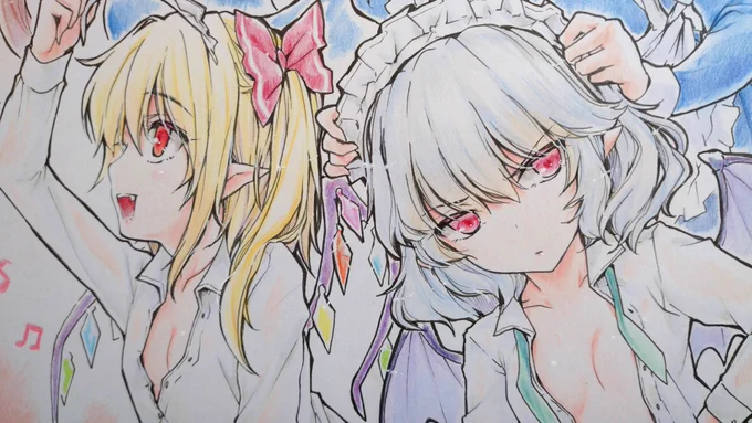 勤労感謝デー紅魔館ず!の直筆色紙 
