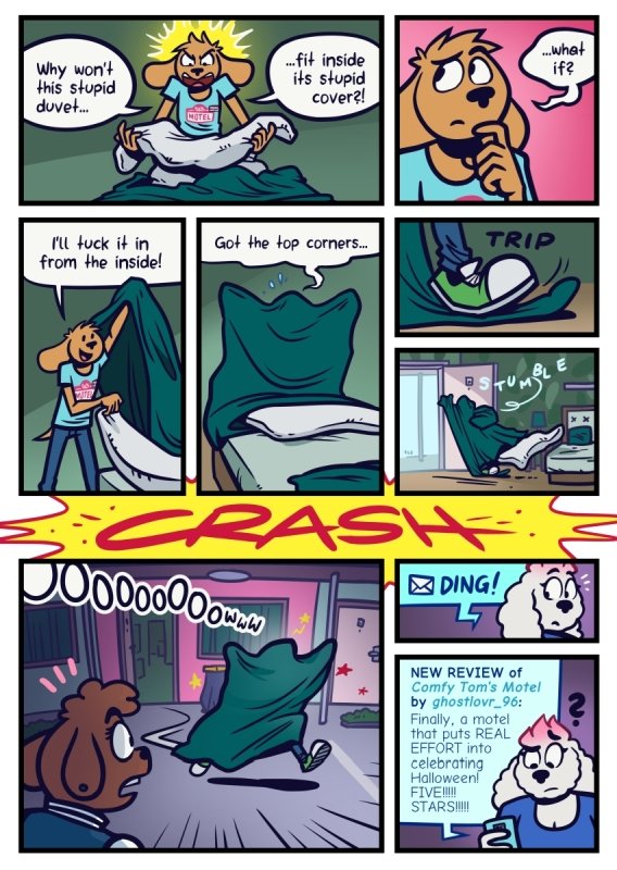 simondrawsstuff's tweet photo. I make @WeirdogsComic, a comic about cleaning motels, getting psychic powers from chickens, and playing videogames.

Find it at https://t.co/Pae5ZQ9SIB (Webtoon, Tapas) or https://t.co/qMic3pup3n (PDF) 

#ComicTrain #WebtoonCanvas #Tapas #artshare https://t.co/NDTw6G9gvZ