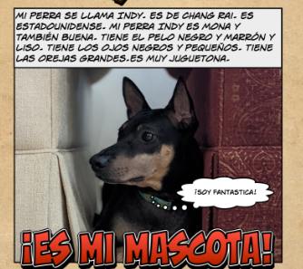 MONTMAIT's tweet photo. Students have been creating @comiclife to talk about their families and pets. #engageeverystudent #learninglanguages #mfltwitterati #ELE https://t.co/mBGGIY2Kbd