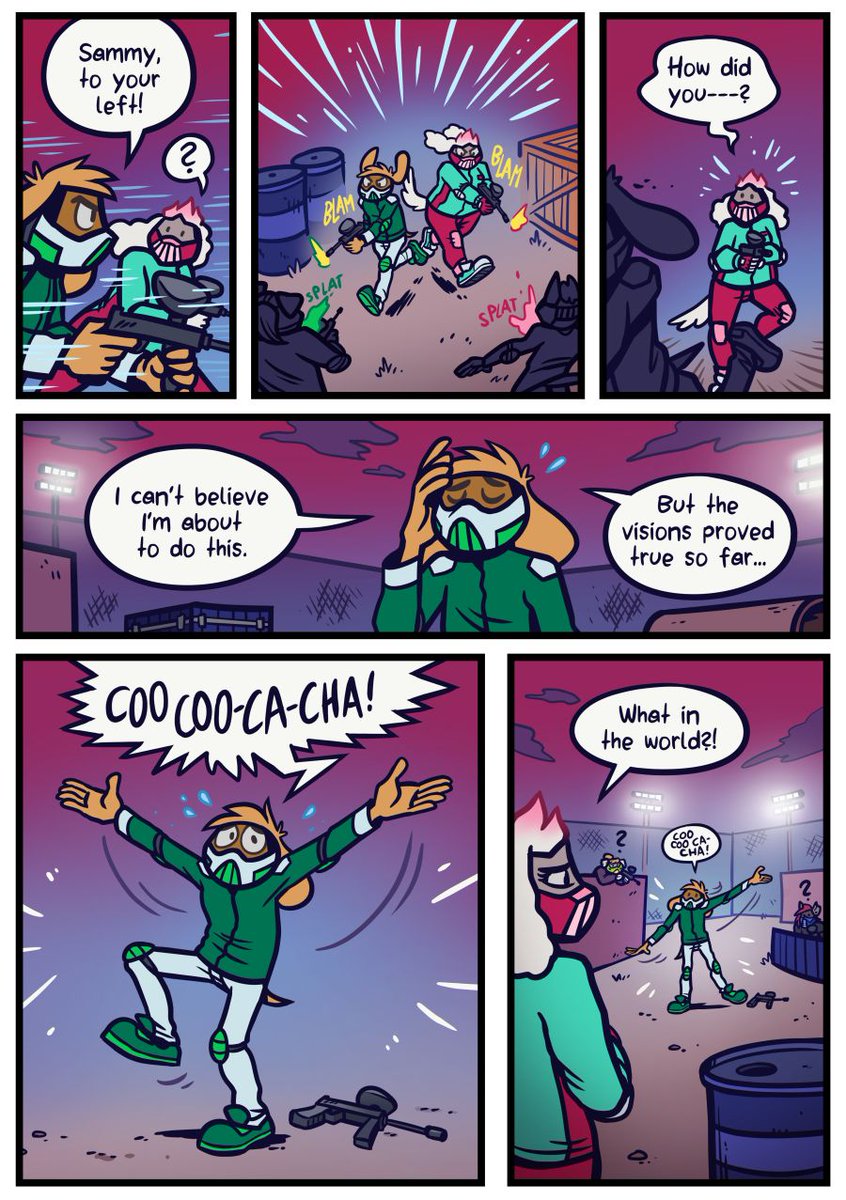 simondrawsstuff's tweet photo. I make @WeirdogsComic, a comic about cleaning motels, getting psychic powers from chickens, and playing videogames.

Find it at https://t.co/Pae5ZQ9SIB (Webtoon, Tapas) or https://t.co/qMic3pup3n (PDF) 

#ComicTrain #WebtoonCanvas #Tapas #artshare https://t.co/NDTw6G9gvZ