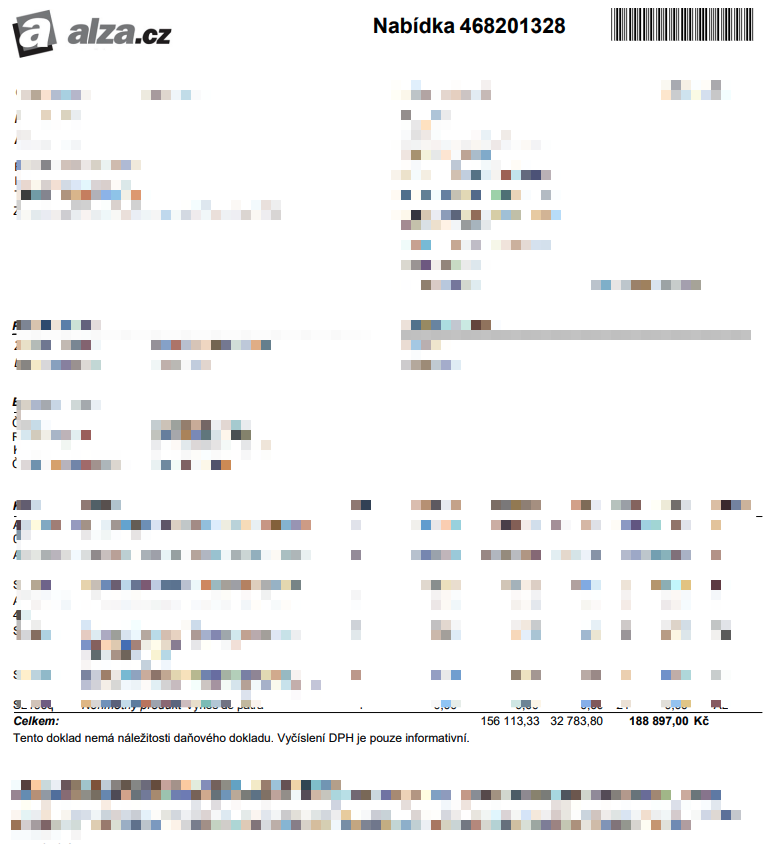 Opravdu <a href="/Alzacz/">Alza.cz</a>, takto to teď u vás funguje? Na storno objednávky za 188 897 Kč vystavíte dobropis na 3 381 Kč?