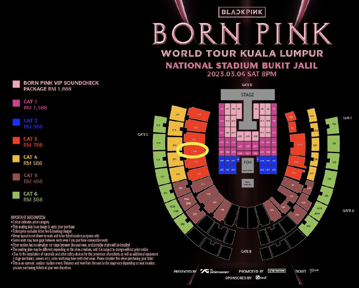 notyithong's tweet photo. WTS Blackpink Kuala Lumpur Concert  Cat3 side by side seat 

DM for more !

@pasarBLACKPINK #BLACKPINK_BORNPINK #BLACKPINK_WORLDTOUR #JISOO #JENNIE #ROSÉ #LISA https://t.co/IR4TAXFr8F