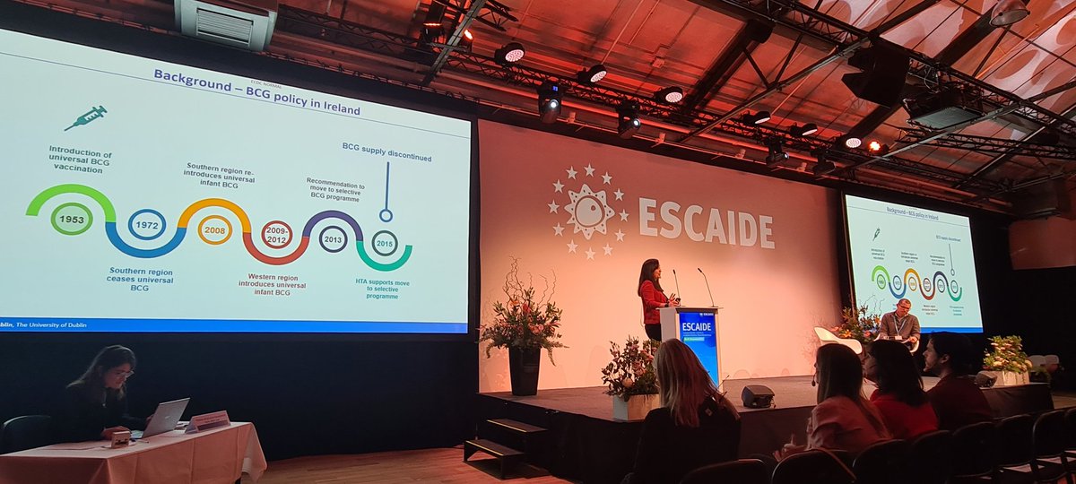 SarahJacks0n's tweet photo. Great day listening to excellent speakers at #ESCAIDE2022 discussing topics from ethics to epidemiology &amp; everything in between! Also happy to have opportunity to present some results from my PhD. #phdchat @hpscireland @ComiskeyCath @zkabir17 https://t.co/yoZvmIAe7S