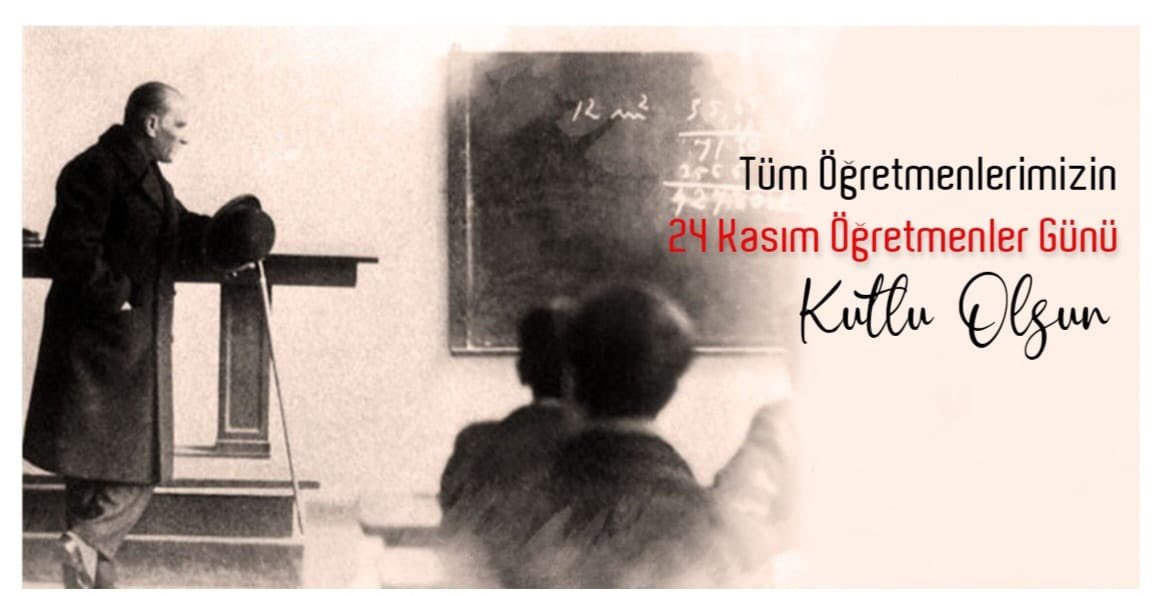 Ülkemizin yarınları olan evlatlarımızın milli şuur, insani değerler ve akademik yetkinlik bakımından en iyi şekilde yetiştirilmesi için samimiyet, gayret ve fedakarca görev yapan tüm öğretmenlerimizin 24 Kasım Öğretmenler Günü kutlu olsun.
