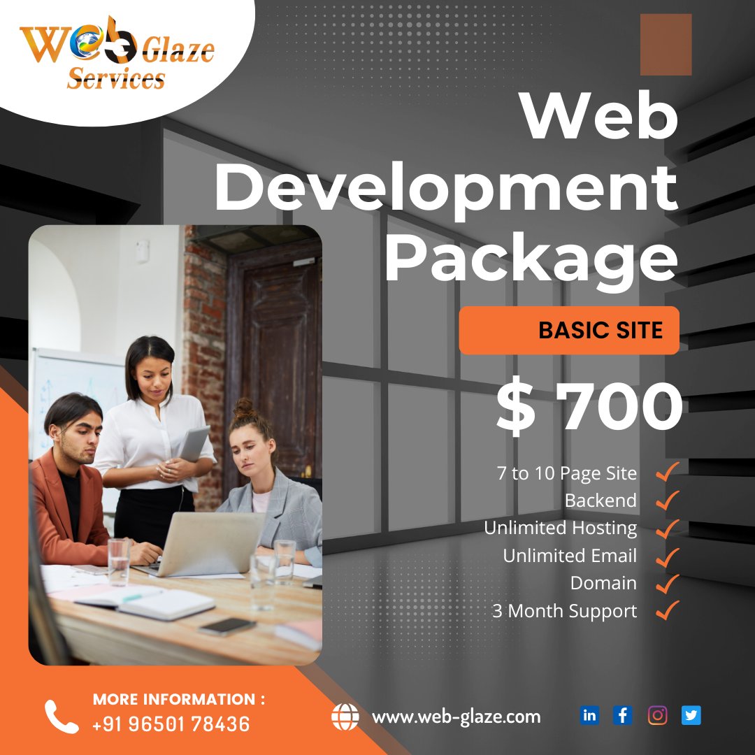 webglaze's tweet photo. Get the exclusive Web Development Package at Web-Glaze Services. Contact us Now for best services.

📱 +91-9650178436
🌐https://t.co/Z2kP3wtvxp
📧info@web-glaze.com

#webglaze #creativewebelements #appdesign #designtips #webdesign #webdesigner #website #webdevelopment #website https://t.co/gXif55bfTd