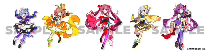 【お仕事告知!】#にじさんじフルーツパーティグッズ  天ヶ瀬むゆ様、桜凛月様、葉加瀬冬雪様、本間ひまわり様、勇気ちひろ様の果物モチーフデザイン衣装を描かせていただきました・・・!是非チェックしてみてくださいー!販売ページ↓↓にじストア 