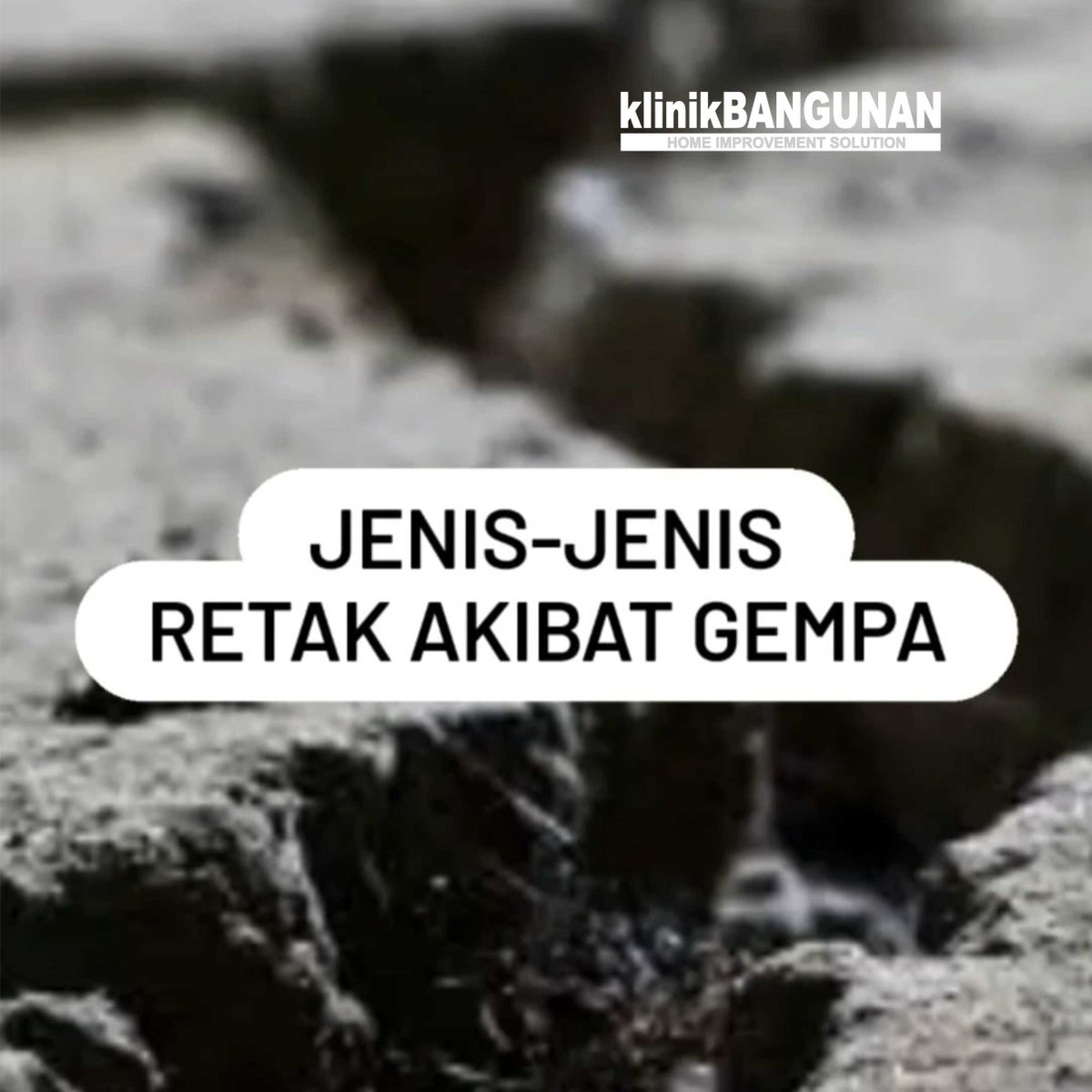 klinikbangunan's tweet photo. Gempa yang melanda Cianjur 21 November 2022 juga menimbulkan retak pada bangunan.
Yuk kenali macam-macam retak yang timbul akibat gempa.
Sebuah *Utas
#prayforcianjur #gempacianjur #jawabarat #tembokretak #solusituntas #klinikbangunan #solusituntasmasalahbangunan https://t.co/7AUfpdK9NK