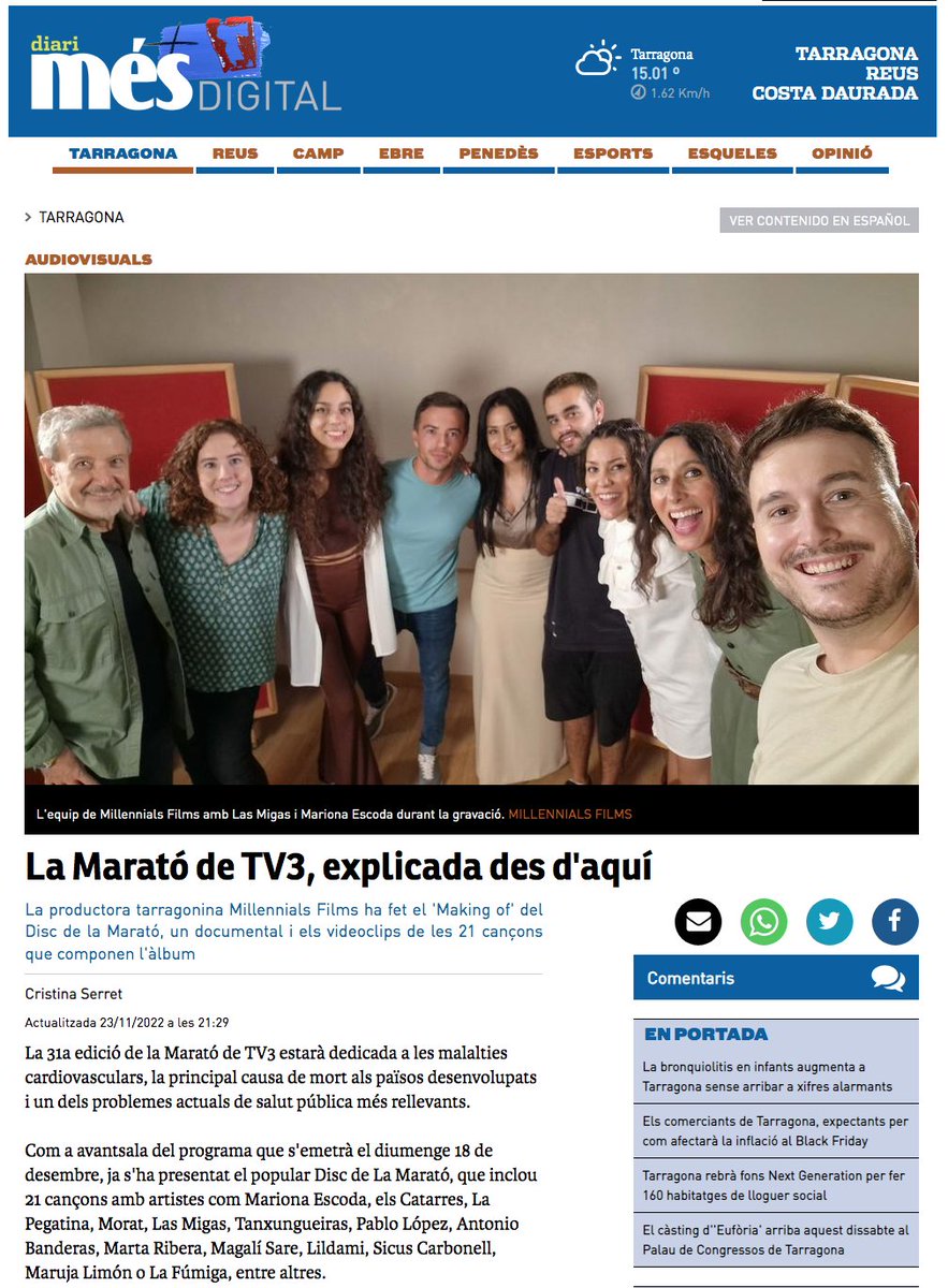 EmMunteanu's tweet image. 🗞 La Marató de TV3, explicada des d'aquí