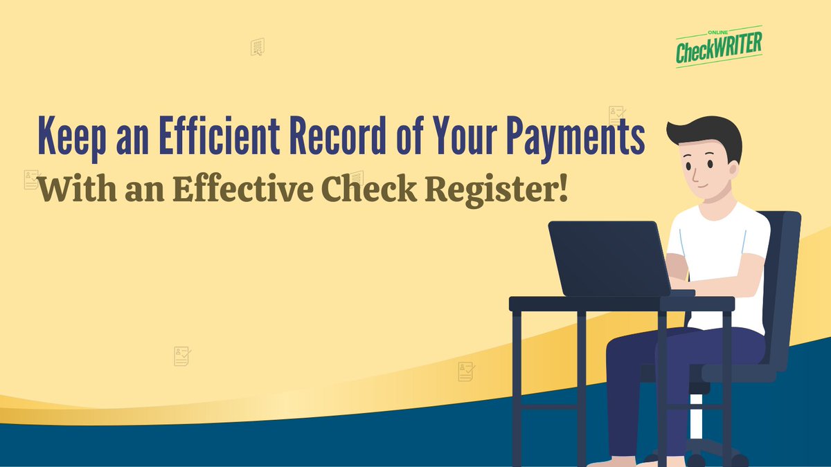 All transactions related to your personal, checking, and business accounts are kept in a check register. Sign up at OnlineCheckWriter.com today! 

Learn more: onlinecheckwriter.com/check-register/ 

#CheckRegister #OnlineCheckRegister