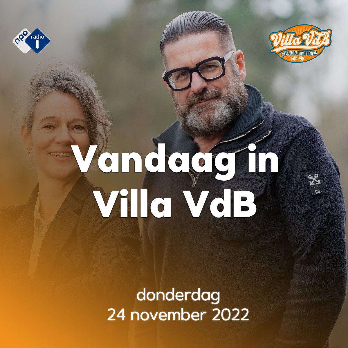 Straks in #VillaVdB:
⚽<a href="/TheFev/">Yordi</a> over de moderne #voetbalanalist
🏠Biedlogboek per 1 januari verplicht voor makelaars: wat levert het op?
💸Kopen op #BlackFriday: verstandig of niet?
💊<a href="/Tjongerschans/">Tjongerschans</a> bedenkt nieuwe manier tegen #medicijnverspilling
Luister om 14:00 <a href="/NPORadio1/">NPO Radio 1</a>!