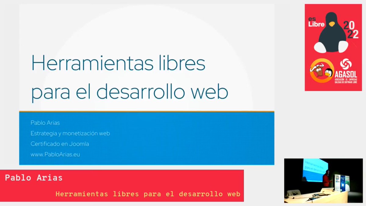 esLibre_'s tweet image. 💡 Recordando #esLibre2022:

📌 @PabloAriasRamos: &quot;Herramientas libres para el desarrollo web&quot;

🐧📽️: w.wiki/5YfU

‼️ Abierto envío de propuestas para #esLibre2023 hasta el 15 de enero

🔗: eslib.re/2023/propuestas