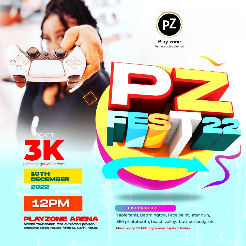 PlayzoneNg's tweet photo. Abuja are you ready!!! Playzone is bringing the biggest gaming fest to you.With only 3k gate fee you get to play all our games,from Lifesize,indoors, outdoor to any game you can think of.

Click the link in our bio to get your tickets today or visit Silver bird Cinema. https://t.co/aZP9BQNfok