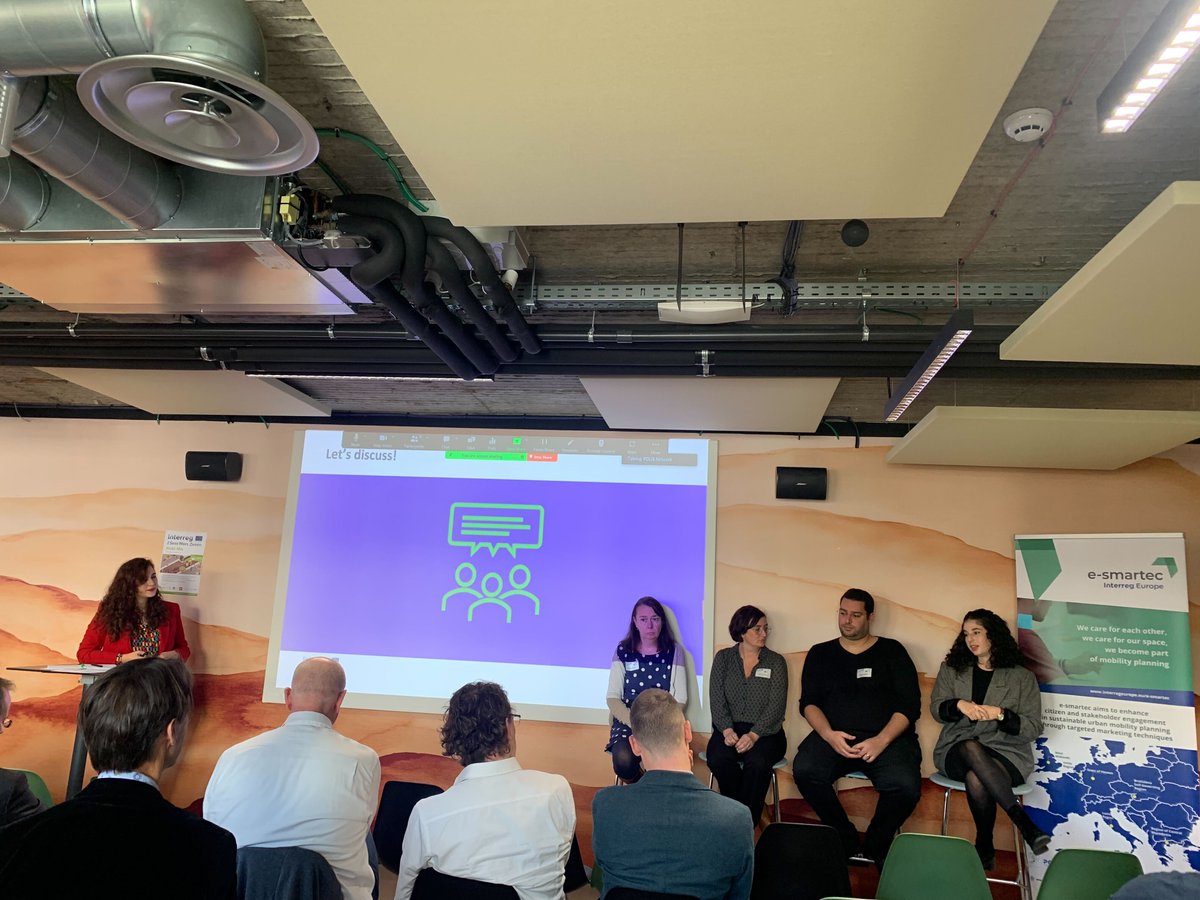 MOBI-MIX (@mobimix_2seas) on Twitter photo Now on to panel discussion #3: Setting up a Shared Mobility Pilot.
Melina Guerras from <a href="/Valmetropole/">Valenciennes Agglo</a>, Veerle Demeyer from <a href="/StadMechelen/">Stad Mechelen</a>, Maxime Hachette from @UGustaveEiffel and Antonia Roberts from @Como_uk.
#sharedmobility #mobilityhubs Now on to panel discussion #3: Setting up a Shared Mobility Pilot.
Melina Guerras from <a href="/Valmetropole/">Valenciennes Agglo</a>, Veerle Demeyer from <a href="/StadMechelen/">Stad Mechelen</a>, Maxime Hachette from @UGustaveEiffel and Antonia Roberts from @Como_uk.
#sharedmobility #mobilityhubs