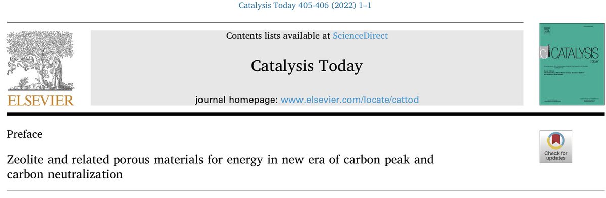 🗞#NewPublication: #Zeolite and related porous materials for energy in new era of carbon peak and #carbon #neutralization - Preface
#OpenAccess 

▶️https://t.co/bORsJKA66W

 @Reseau_Carnot @Carnot_ESP @CNRS @CNRS_Normandie @normandieuniv @ensicaen @INC_CNRS @Universite_Caen