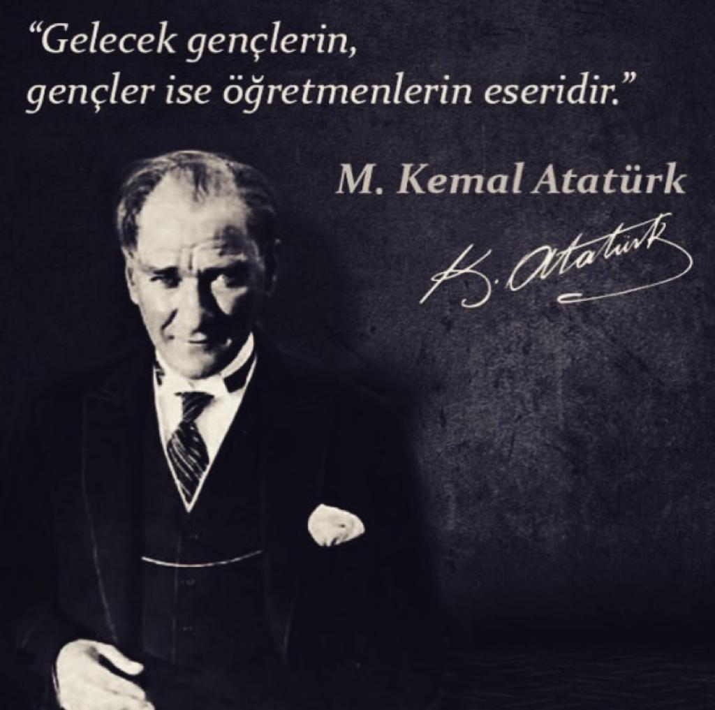 Başöğretmenimiz Gazi Mustafa Kemal Atatürk başta olmak üzere, tüm öğretmenlerimizin 24 Kasım Öğretmenler Gününü kutlarız.

#24KasımÖğretmenlerGünü