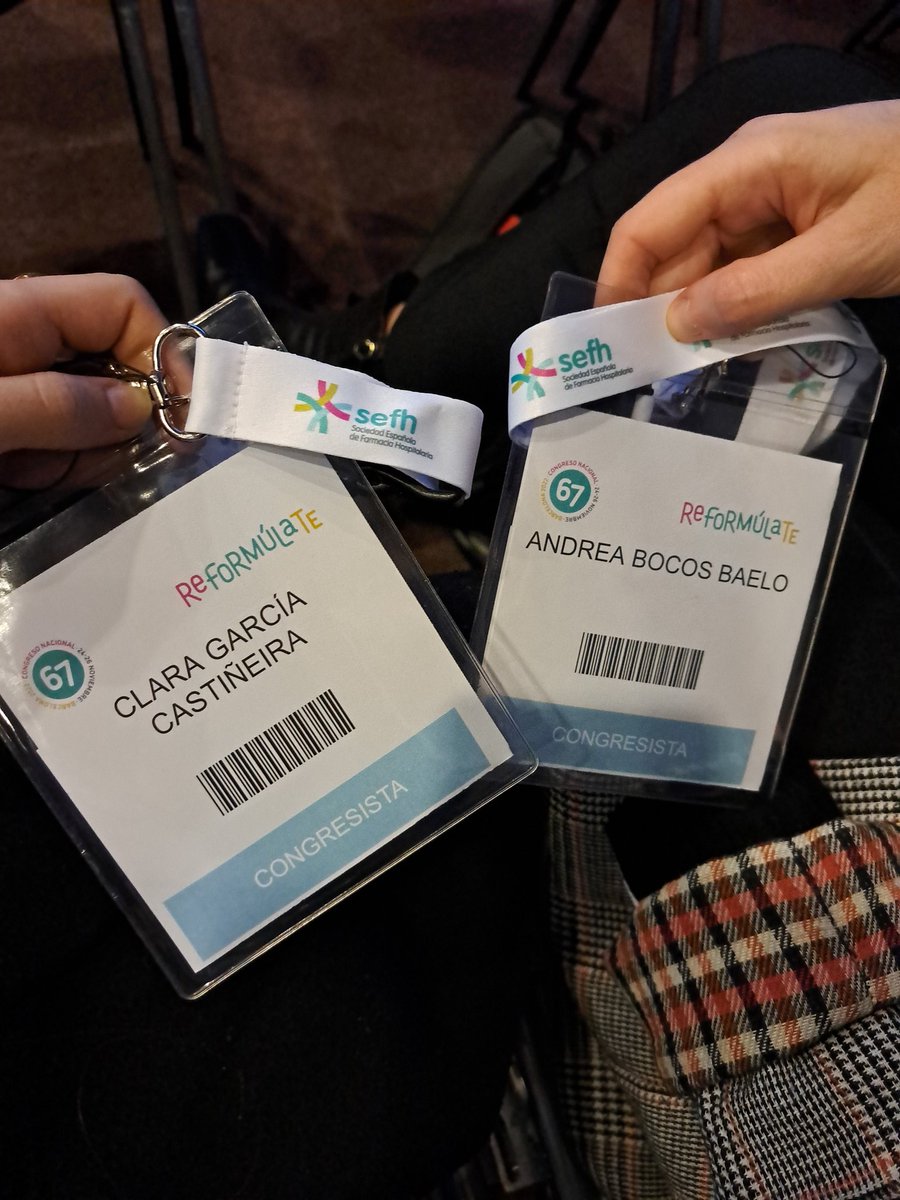 GermansTriasFH's tweet photo. ¡Comienza el @67CongresoSEFH #sefh22, y comienzan los #ReEncuentroSEFH, con representación de nuestras R2! https://t.co/ai4ZZx2kW4