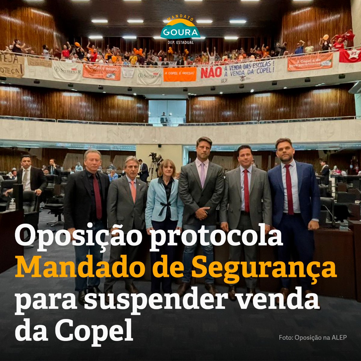 goura_nataraj's tweet photo. A Copel é do povo paranaense e nós não vamos desistir! Compartilhem, marquem o governador Ratinho Jr. e ajudem a continuar pressionando ✊🏼 https://t.co/zk2WoFkOZY