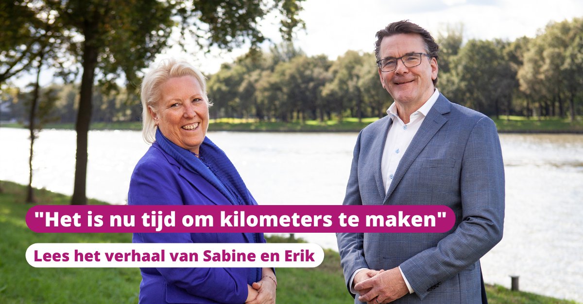In 2050 moeten de waterschappen 1500 km aan dijken versterkt hebben. Sabine Kern, programmadirecteur HWBP in Limburg, en Erik Wagener, directeur van het HWBP in NL vertellen waarom het belangrijk is om kilometers te maken. Lees meer: bit.ly/3V0zGWZ