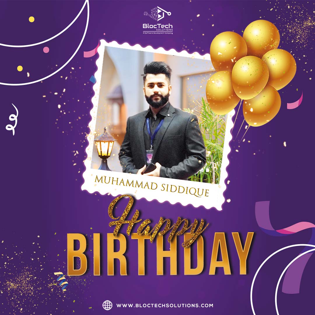 bloctechsol's tweet image. BlocTech Solutions has the notion to applaud the happiness of its employees by augmenting their joy. We wish a Happy and Glittering Birthday to Muhammad Siddique🎂 🙌

#bloctechsolutions #Birthday #celebrations