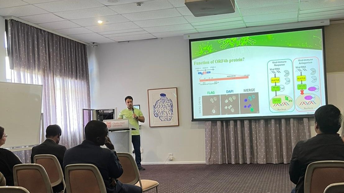MiladGhafoori2's tweet photo. A very nice experience of presenting at #FOSHSymposium @CharlesSturtUni
Friendly environment and professional people 👍 https://t.co/i3aa3tgKYg