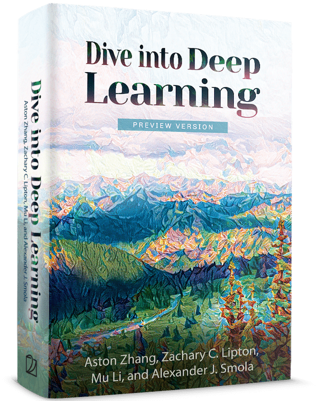 Red_Buffer's tweet photo. "Dive into Deep Learning" is one of the most intuitive and practical books on #DeepLearning with code implementations in #PyTorch, #MXNet, and #Tensorflow. It is co-authored by key experts inc. @TerryTangYuan, @astonzhangAZ, @zacharylipton, @gollum_here, among others. https://t.co/T3wA149M0O