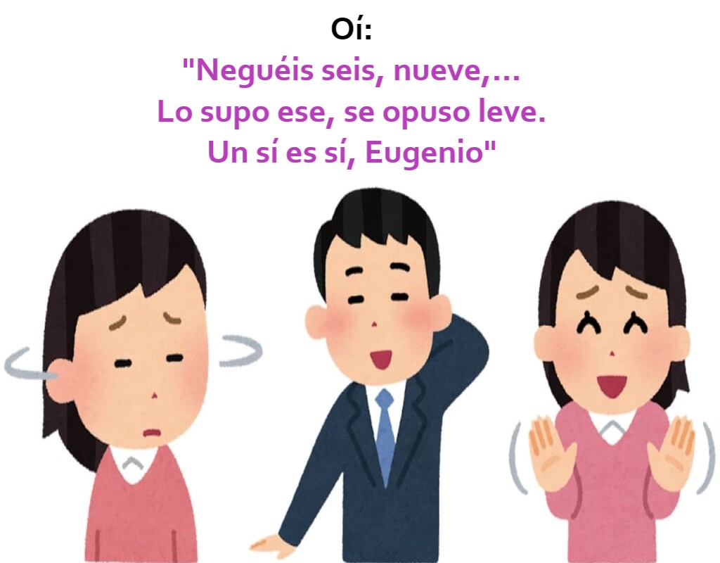 "Sí es sí" (palíndromo)
· · · >