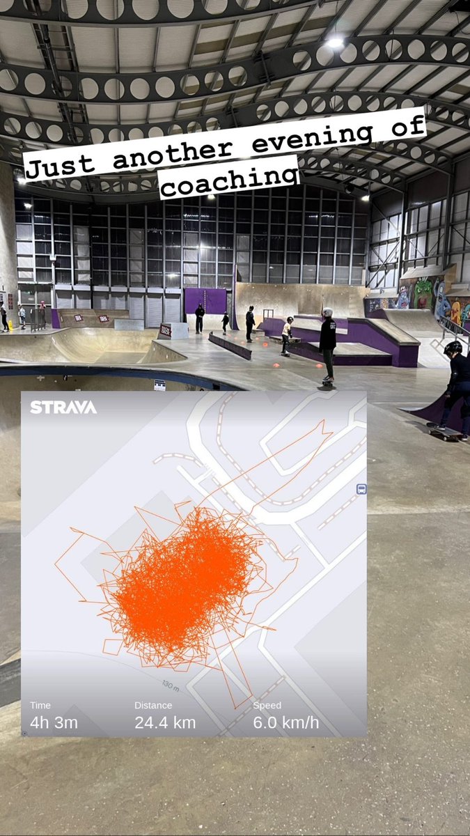 Alexbarton34's tweet photo. I covered some didstance while coaching last night 👊🏻 24.4Km 
#abcskateboarding #skatecoach #skateboardlessons #hertfordshire https://t.co/ItyJT2rGOE