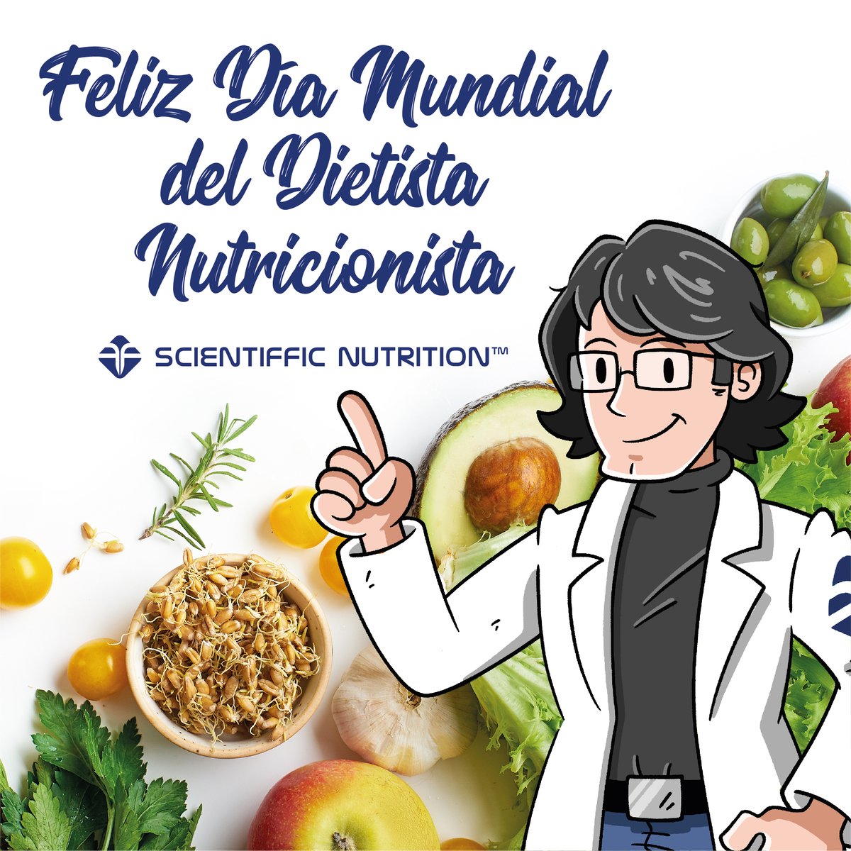 Scientiffic_'s tweet photo. ¡Feliz #DíadelDietistaNutricionista! Son un pilar esencial no solo para los atletas de élite, sino para todas las personas que quieren mejorar su salud día a día. 

Una gran ayuda para saber cómo organizar tu alimentación y combinarla con la suplementación deportiva adecuada. https://t.co/Lrfn772zUj