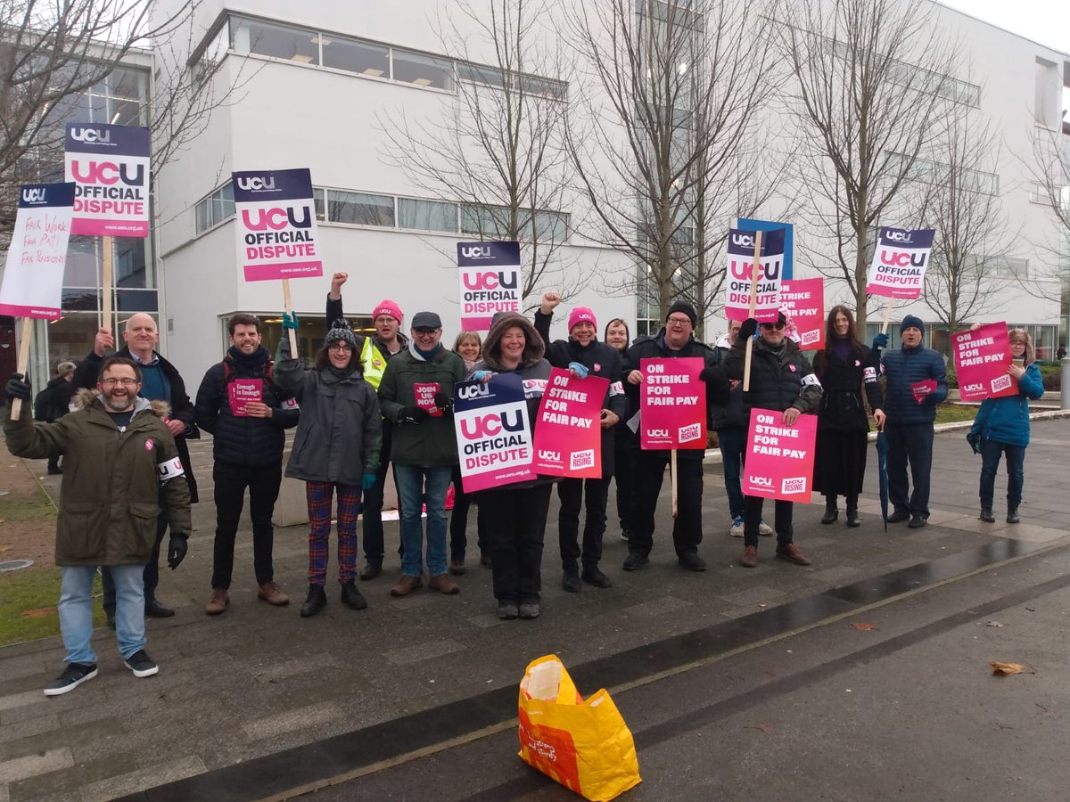 Fantastic time today on our 5 picket lines! See you all tomorrow! #ucuRISING