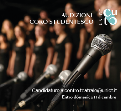 medclin_unict's tweet photo. Riaprono le candidature alle audizioni per partecipare al coro studentesco di #UniCT 

𝐋𝐞 𝐜𝐚𝐧𝐝𝐢𝐝𝐚𝐭𝐮𝐫𝐞 𝐯𝐚𝐧𝐧𝐨 𝐢𝐧𝐯𝐢𝐚𝐭𝐞 𝐞𝐧𝐭𝐫𝐨 𝐥'𝟏𝟏/𝟏𝟐 tramite email a: 𝐜𝐞𝐧𝐭𝐫𝐨.𝐭𝐞𝐚𝐭𝐫𝐚𝐥𝐞@𝐮𝐧𝐢𝐜𝐭.𝐢𝐭
 
➡️Maggiori informazioni: https://t.co/LAZnt28B0S https://t.co/9iyrLmuRZh