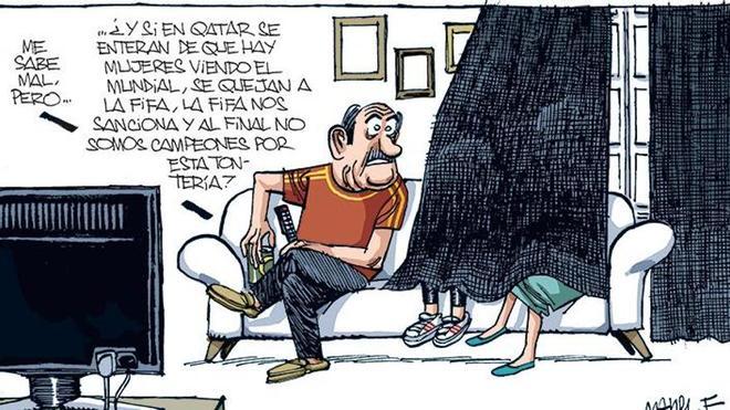 dete2666's tweet photo. La viñeta de #ManelFontdevila
¿Machismo?
¿Qué es eso? https://t.co/c9JgPJTbkt