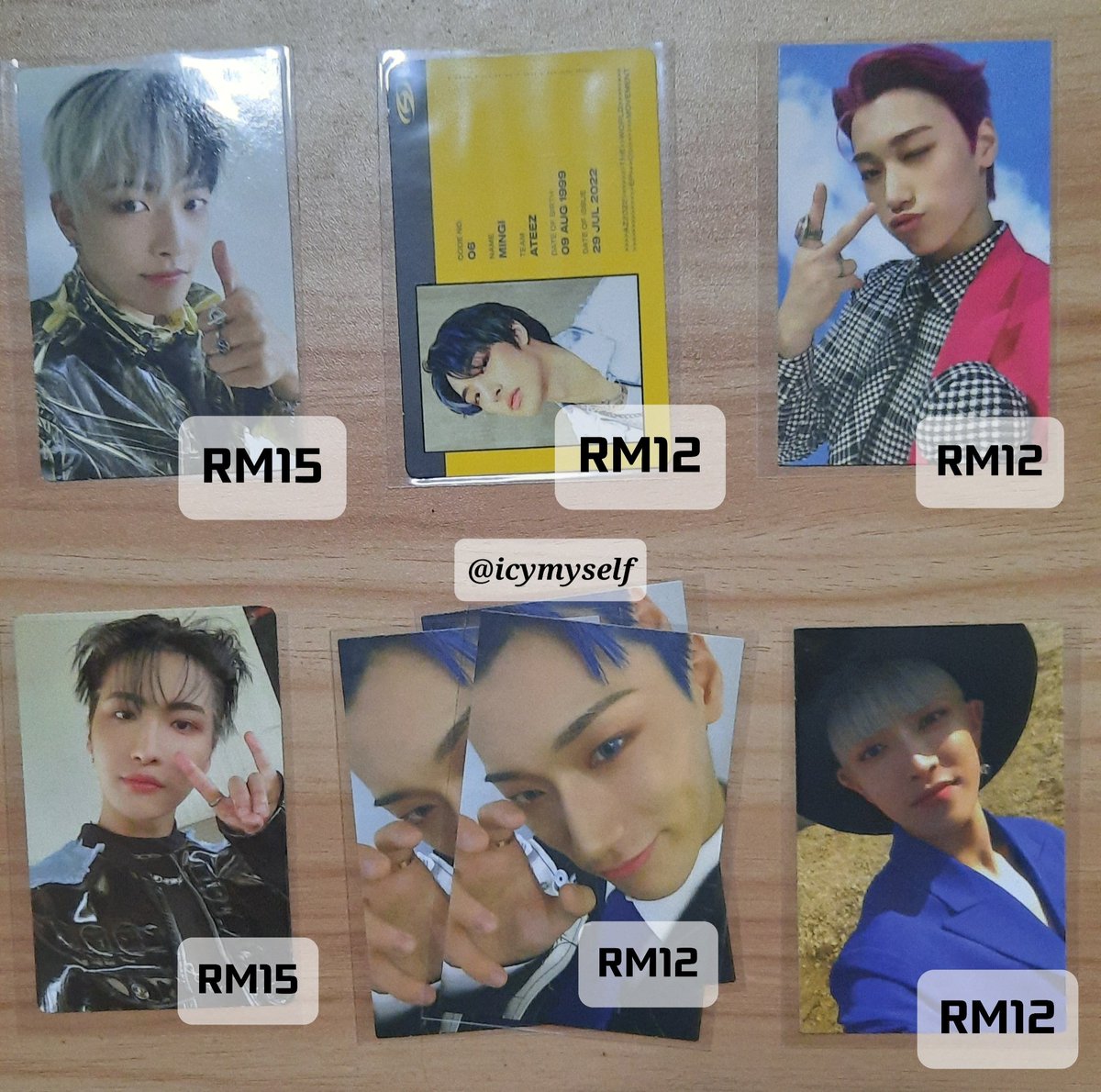 ✨️WTS | ATEEZ ALBUM PC | 🇲🇾 only! 📢 All price stated on the pics! 📣 Free pc sleeve and toploader! 🪂 I'm using JNT! 🎀 Can dm me for more info! All photocards was kept in sleeve and toploader! Price stated excluded postage! Help RT #pasarATEEZ @pasarATEEZ Thank you! 🤗