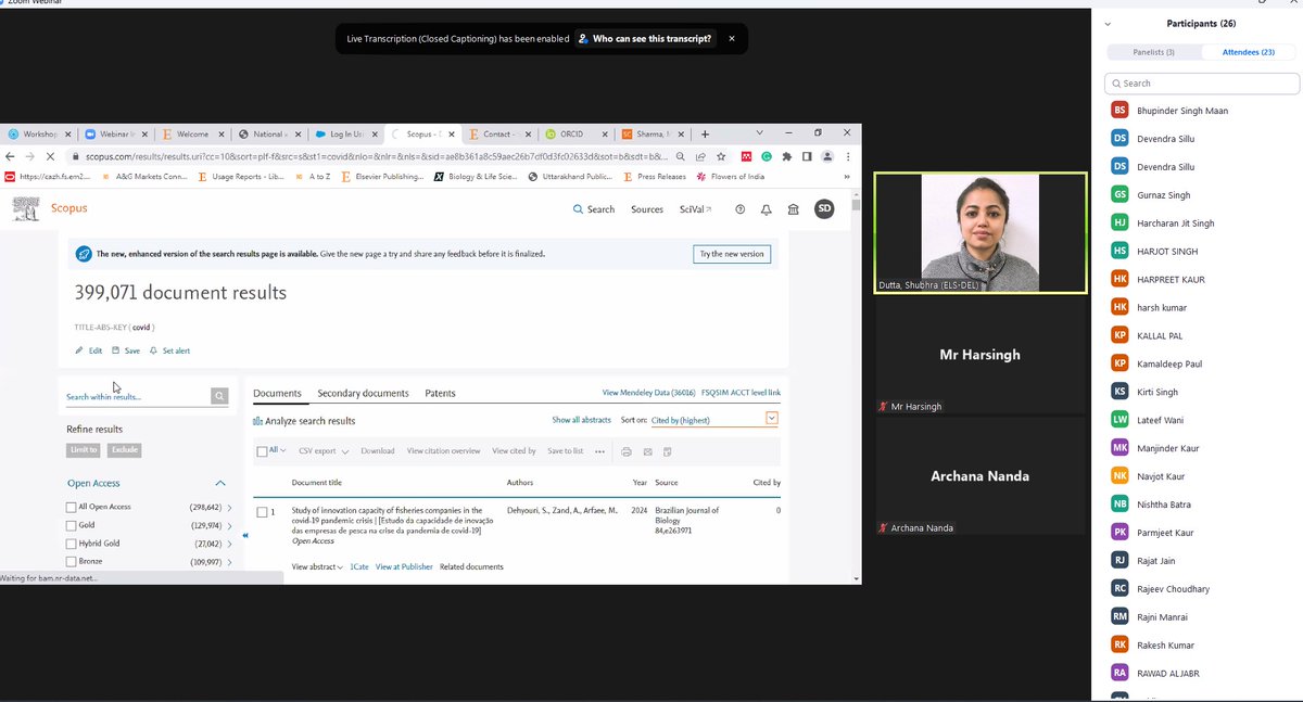 NNCL, TIET Patiala organized a training session of SCOPUS on 24th Nov 2022 for the Faculty Members and students.

SCOPUS is a part of the Central Library Subscription that can access:

scopus.com/search/form.ur…

librarian@thapar.edu

contact the above email id in case of any issues