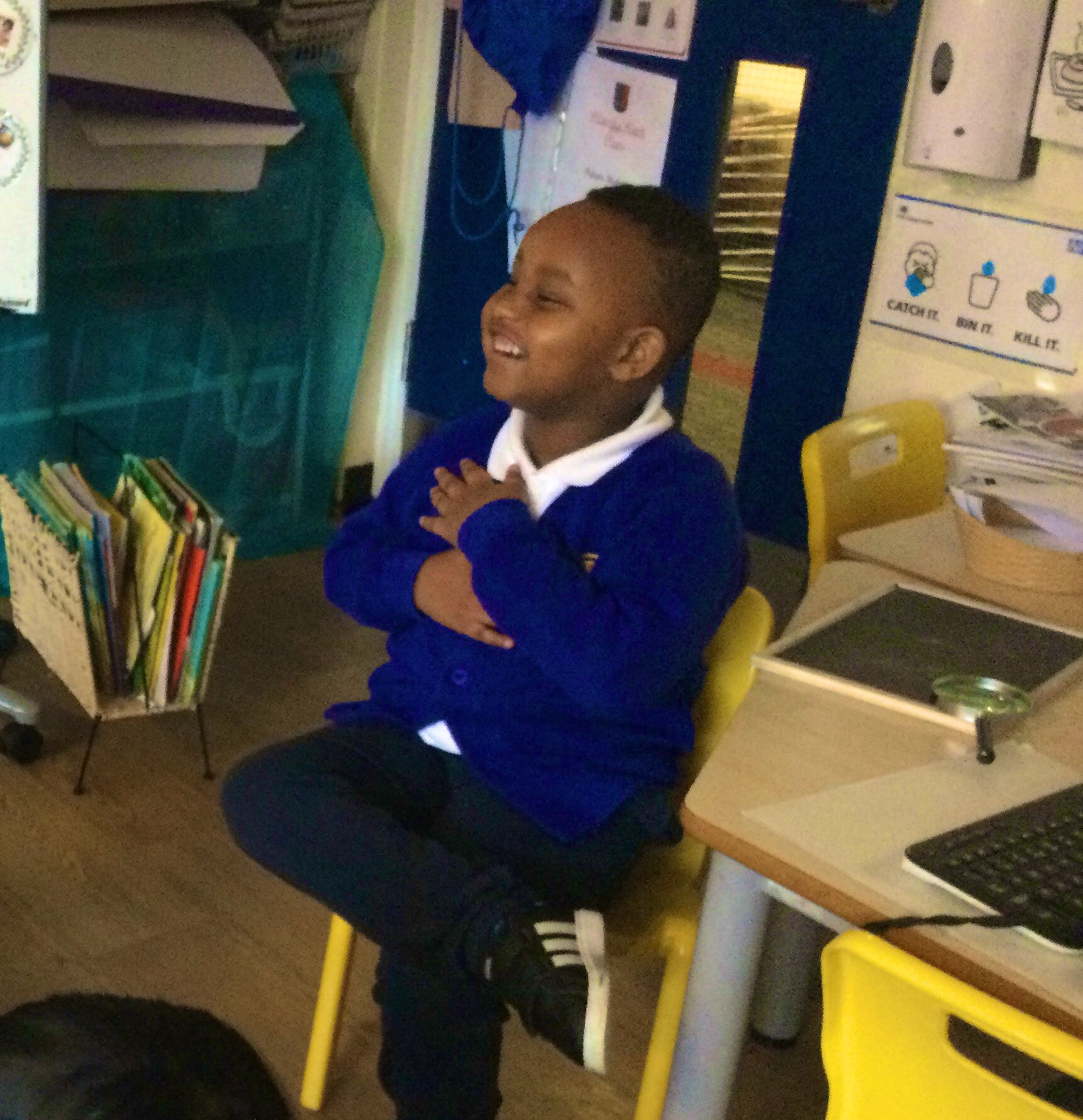 Alston Primary on Twitter: "Harold the giraffe visited Reception today
