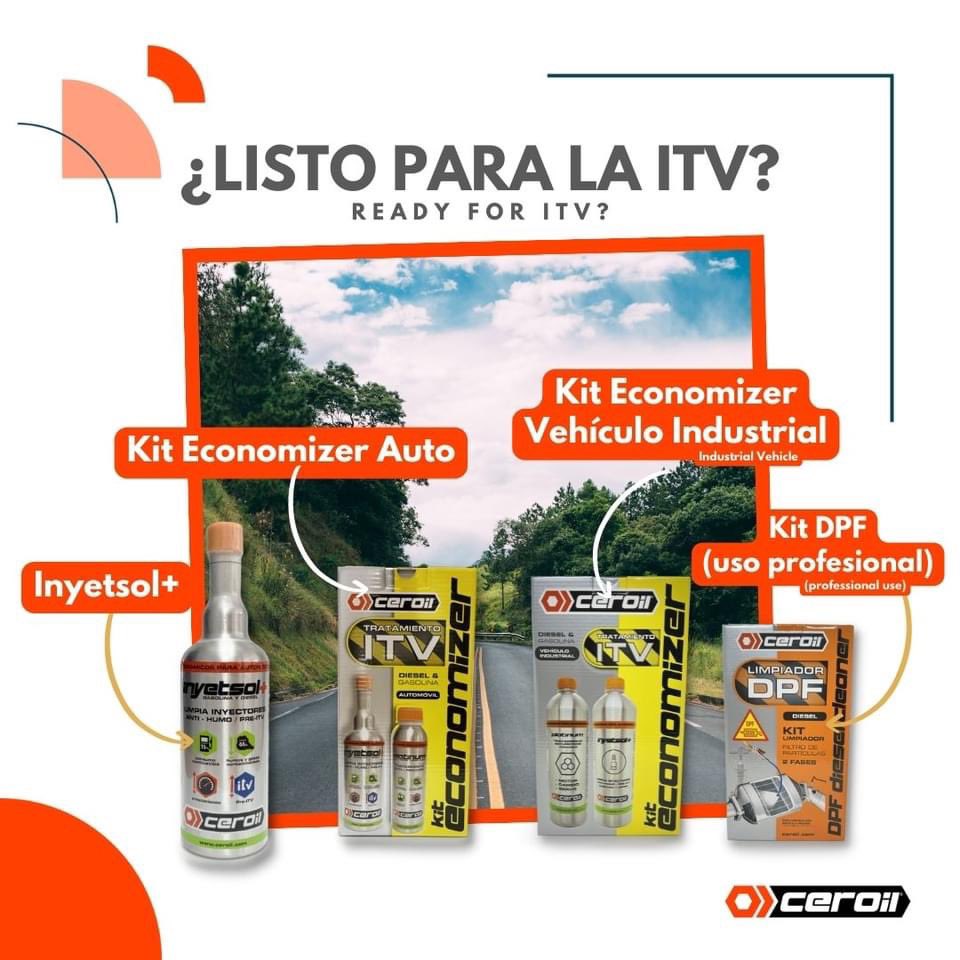 ¿Listo para la ITV?

Tenemos todos los productos que necesitas.
Encuéntralos en: ceroil.com/donde-comprar/

Contacto:

📲 93 160 05 30
✉️ info@ceroil.com
🌐 ceroil.com

#itv #ceroil #recambios #taller #coche #moto #furgoneta #camion #vehiculoindustrial #automocion