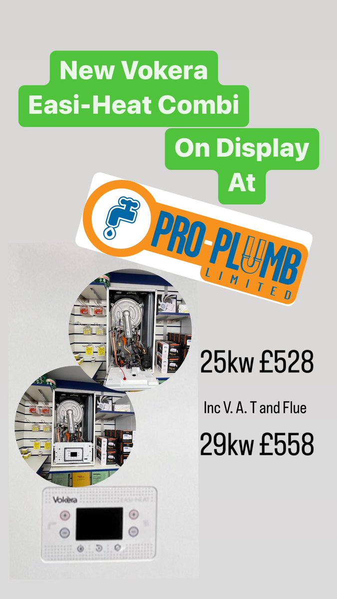 ProplumbDirect's tweet photo. Now on display the new #vokera #EasiHeat in store @ProplumbDirect https://t.co/3aoqzSSexe