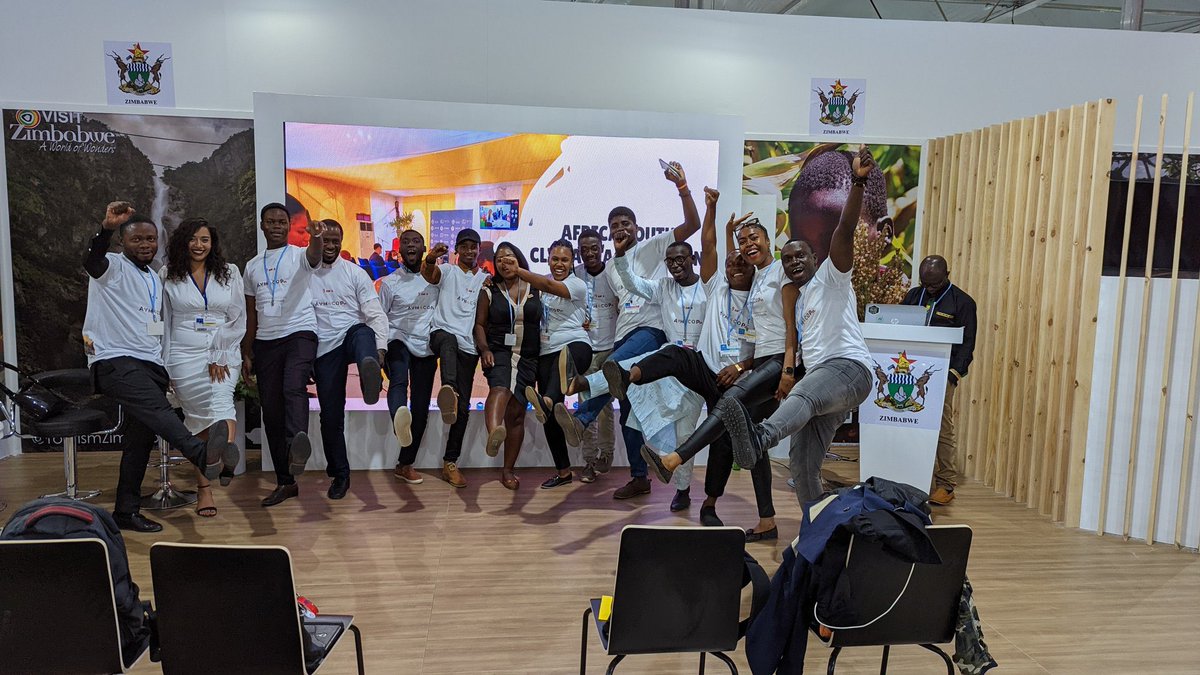 aym4cop's tweet photo. #TBT
We are reflecting on the launch of our African Youth Climate Action Strategy at #COP27.
Ours is not merely a declaration, but an ACTION PLAN that enlists the priorities of young Africans to guide us in effectively responding to climate change in #Africa. #AYCAP #AYM4COP https://t.co/2F84ks9D4s