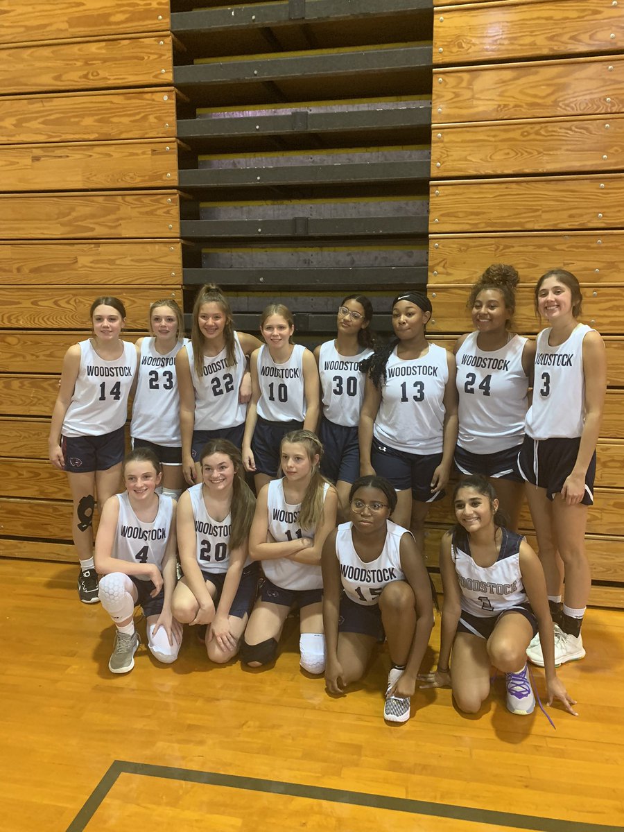 Another great team win by the 8th grade junior lady wolverines! Beat Wheeler in the Thanksgiving tourney at Wheeler! <a href="/woodstockgbb/">WoodstockGBB</a> <a href="/FeederWoodstock/">WoodstockBasketballFeeder</a> 
Thanks to some of the 7th graders for helping to fill in as well! #WeAreWoodstock