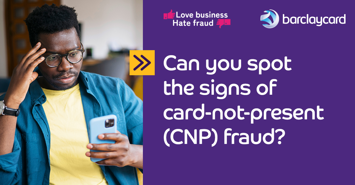BcardPayments's tweet photo. It’s easier for criminals to make fraudulent purchases when not buying in person. A few tips from @Fraud_Panel could help you keep selling safely online, over the phone or by mail order. Find out more: https://t.co/gisEIAhXN5
#LoveBusiness #CNPFraud #CardFraud https://t.co/66xc46CYUL