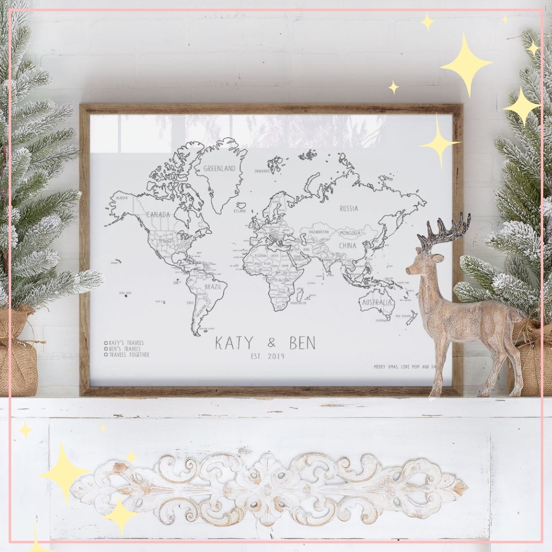FirefliesLtd's tweet image. Bring the whole family together to reminisce on your favourite past travels and adventures this Christmas 🎄 🥰 Personalise with any wording and create the perfect gift for those with wanderlust ✨ 

#travelmap #pinmap #anniversarygift #xmas