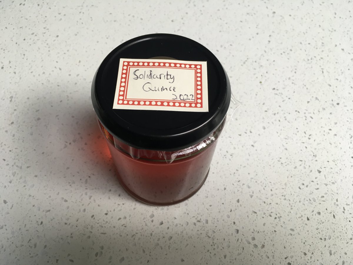 Right now, I should be teaching Dangerous Liaisons. I love teaching Dangerous Liaisons. Instead, I am sending solidarity to my <a href="/SouthamptonUCU/">Southampton UCU</a> colleagues, and preparing to distribute some solidarity quince jelly. #ucuRISING