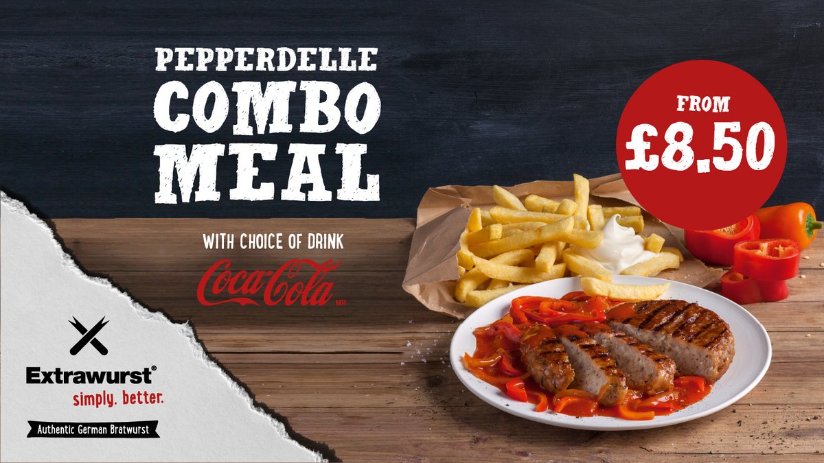 Delicious flattened giant pork meatball, signature sweet pepper sauce, fries and choice of drink (hot or cold)

Try the Pepperdelle today!
#meatball #Birmingham