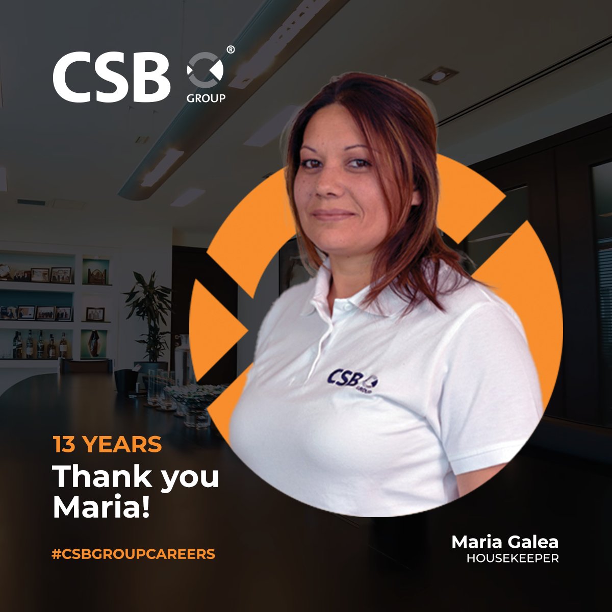 CSBGroup's tweet photo. Today marks 13 years since Maria joined CSB Group! 🥳
We thank Maria for her sterling work and we look forward to celebrating more successful years with her!
Learn more about Life at CSB 👉 https://t.co/ijZjSRrTD4
#LifeatCSB #WorkAnniversary #Team #CSBFamily #CSBGroup #Careers https://t.co/ttOJ5u0euW