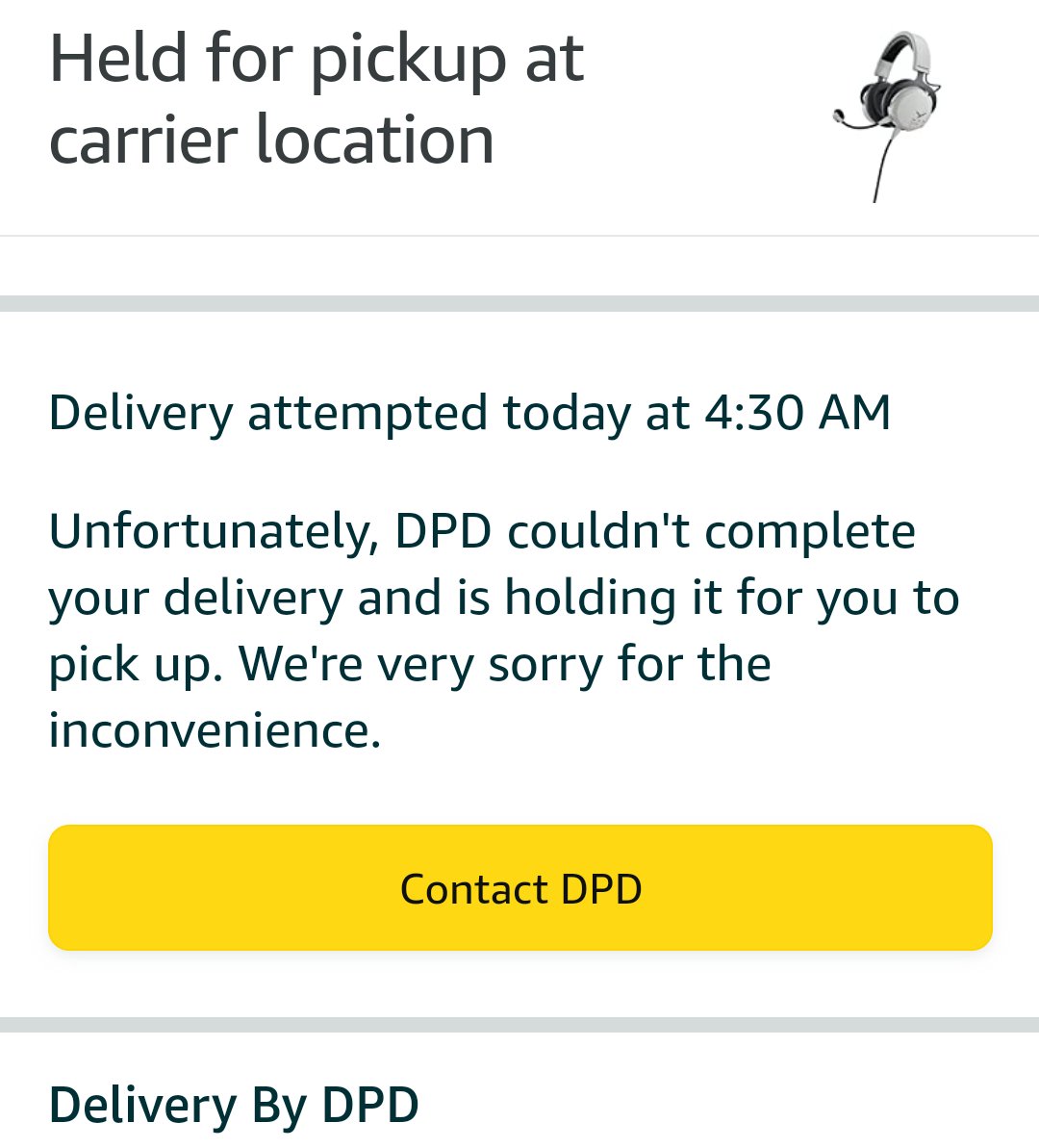 TankLike's tweet image. Sagt Mal @dpd_de, ihr glaubt auch, uns haben sie als Kind mit dem Klammerbeutel gepudert oder was!?
Zustellversuch um 4:30 Uhr morgens? Das könnt ihr doch eurer Oma erzählen!

Zumal zu der Zeit aufgrund von Frühschicht tatsächlich jemand im Haushalt wach gewesen ist...